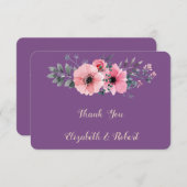 ロマンエレガントティックフローラサンキューカード サンキューカード (正面/裏面)
