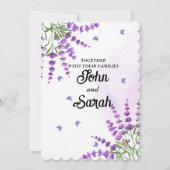 ロマンエレガントティックフローラバラグリーン 招待状 (裏面)