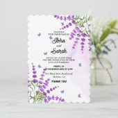 ロマンエレガントティックフローラバラグリーン 招待状 (スタンド正面)