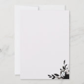 ロマンエレガントティックフローラパープル結婚ズ 招待状 (裏面)