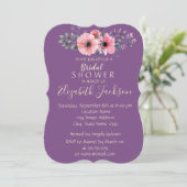 ロマンエレガントティックフローラブライダルシャワー 招待状 (スタンド正面)