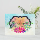 ロマンエレガントティックフローラブーケサンキューカード (スタンド正面)