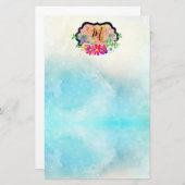 ロマンエレガントティックフローラブーケ 便箋 (正面/裏面)