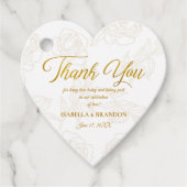 ロマンエレガントティックフローラ金ゴールドス結婚クリプト フェイバータグ (正面)