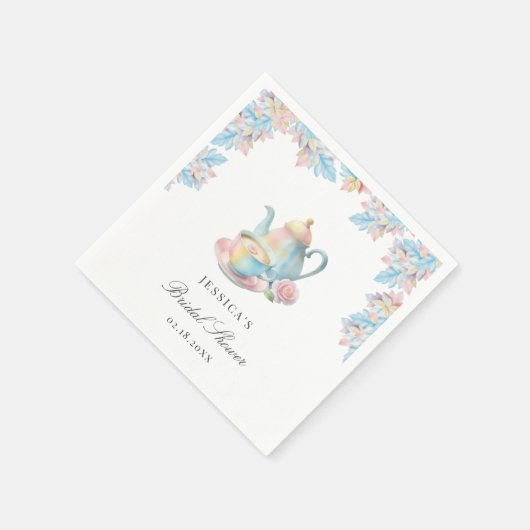 ロマンエレガントティックブライダルティーパーティーブライダルシャワー スタンダードカクテルナプキン (角)