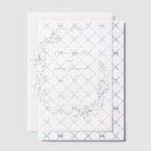 ロマンエレガントティックリース植物性フローラ結婚ズ ベラム紙招待状 (オフセット (招待状))