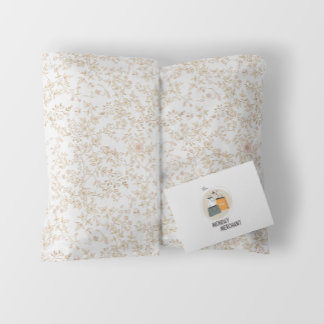 ロマンエレガントティックヴィンテージフローラルパターンベージュ ラッピングペーパーシート