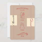 ロマンエレガントティック結婚式招待状ラブナイト 招待状 (裏面)