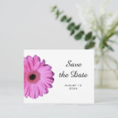 ロマンエレガントティピンクガーベラデイジー 案内ポストカード (スタンド正面)