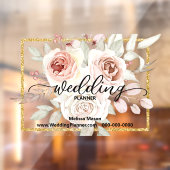 ロマンエレガントティピンクローズウェディングプランナー ウィンドウサイン (シート2)