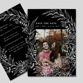 ロマンエレガントティフラワーリースホワ結婚イトの写真 セーブザデート