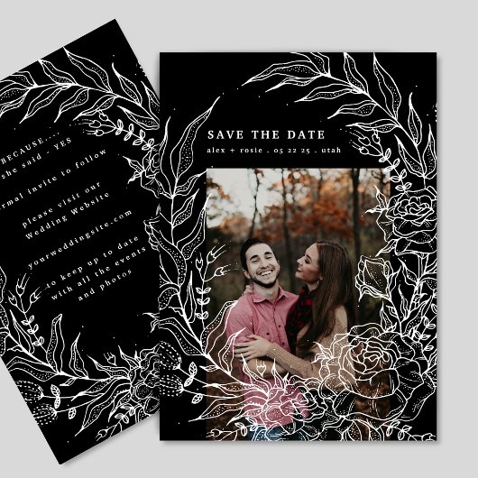 ロマンエレガントティフラワーリースホワ結婚イトの写真 セーブザデート