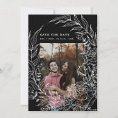 ロマンエレガントティフラワーリースホワ結婚イトの写真 セーブザデート (正面)