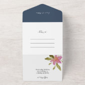ロマンエレガントティボホウォーター色フローラ オールインワン招待状 (外側)