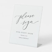 ロマンエレガントティ結婚ーズゲストブックテーブルサイン 台座サイン (正面)