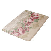 ロマンエレガントテビクトリアンィックピンクフローラ バスマット (アングル)