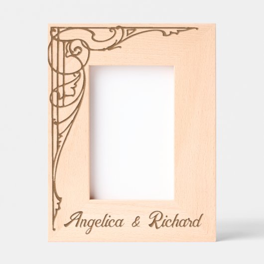 ロマンエレガントテ華美ィー結婚ム レーザー彫刻フレーム (正面)