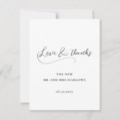 ロマンエレガントム書結婚道 サンキューカード (正面)