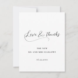 ロマンエレガントム書結婚道 サンキューカード