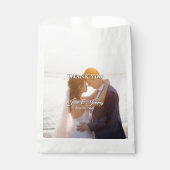 ロマンエレガント魅力的ティック結婚式招待状 フェイバーバッグ (正面)