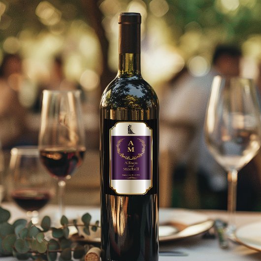 ロマンカスタマイズティカルウェディング披露宴ワイン ワインラベル