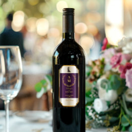 ロマンカスタマイズティカルウェディング披露宴ワイン ワインラベル