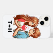 "ロマンカスタムチックなハートデザインのH&Tモノグラム" Case-Mate iPhoneケース (裏面 (横))