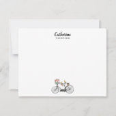 ロマンカスタムティックヴィンテージ花鳥類 ノートカード (正面)