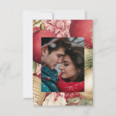 ロマンクラシックク写真との結婚クリスマスイブ 出欠カード (裏面)