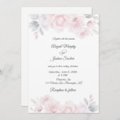 ロマンクラシックティックフローラ結婚式招待状 招待状 (正面/裏面)