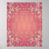 ロマンクラシックティック金ゴールドピ結婚ンクの座席表 ポスター (正面)