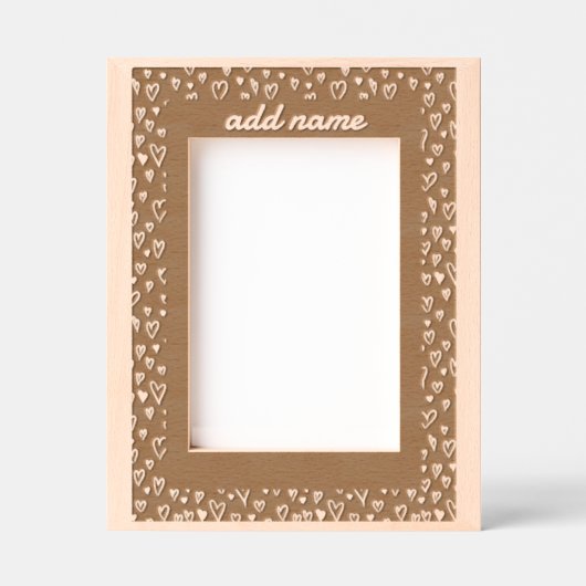 ロマングランジティックなハート縁どのフレーム レーザー彫刻フレーム (正面)