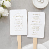 ロマンシンプルエレガントティックな台本の結婚式 ハンドファン