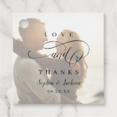 ロマンシンプルエレガントトの台本結婚写真 フェイバータグ (正面)