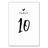 ロマンシンプルティックハートス結婚クリプト テーブルナンバー (裏面)