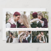 ロマンシンプルムラブファミリーのバレンタインの日5写真 シーズンカード (正面)