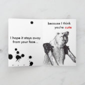 ロマンスくまの傷つくこと カード (内部)