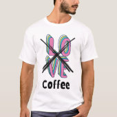 ロマンスなんてなくたってコーヒーがあればいい Tシャツ (正面)