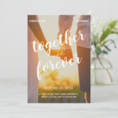 ロマンスな雰囲気の写真 ウェディング 招待状 (スタンド正面)