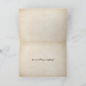 ロマンスのデイジーの花束 カード (内部)