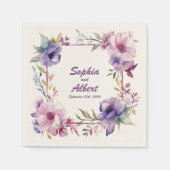 ロマンスの園パーソナライズされた結婚：のナプキン スタンダードカクテルナプキン (正面)