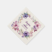 ロマンスの園パーソナライズされた結婚：のナプキン スタンダードカクテルナプキン (角)