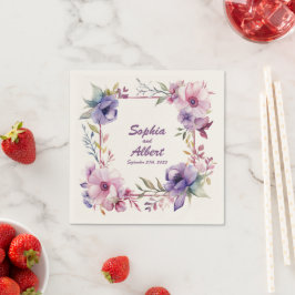 ロマンスの園パーソナライズされた結婚：のナプキン スタンダードカクテルナプキン