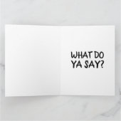 ロマンスの大き風変わりいカーおもしろいドを取ろう カード (内部)