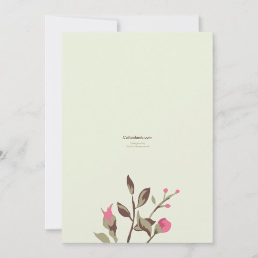 ロマンスの招待状は上がりました 招待状 (裏面)