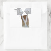 ロマンスのtouch:バレンタインデーの平和 長方形シール (バッグ)