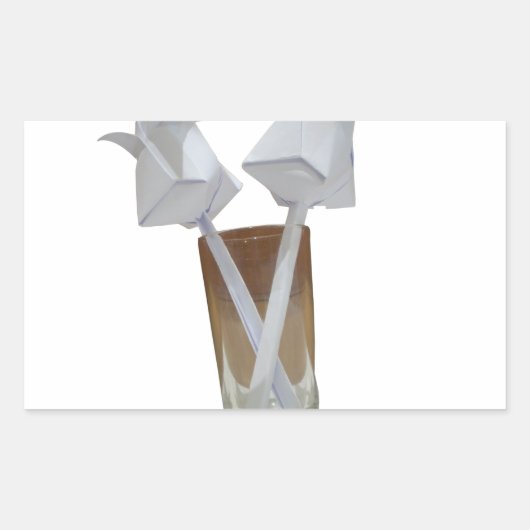 ロマンスのtouch:バレンタインデーの平和 長方形シール (正面)