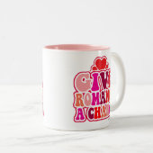 ロマンスはチャンスを必要とする愛バレンタインおもしろい ツートーンマグカップ (正面右)