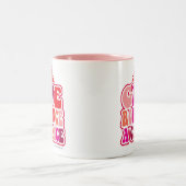 ロマンスはチャンスを必要とする愛バレンタインおもしろい ツートーンマグカップ (中央)