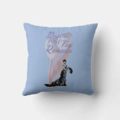 ロマンスを求めて駆け上素晴らしがる クッション (裏面)